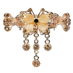Haargreifer Schmetterling Haarspange Haarkneifer Haarklammer Metall & Strass champagner gold 4477 Haargreifer Schmetterling Haarspange Haarkneifer Haarklammer Metall & Strass champagner gold 4477